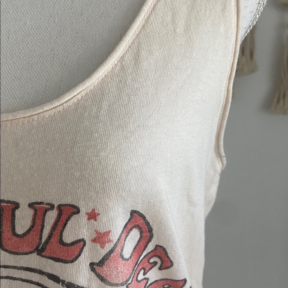 Junk Food Grateful Dead cream tank top scoop neck shirt vintage band tee small - Picture 6 of 16
